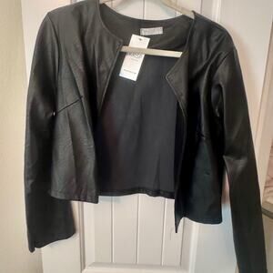 Krisp Women's Black Leather Jacket